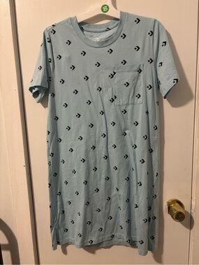 Converse Light Blue Logo Tee Dress